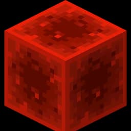 A Minecraft block of redstone