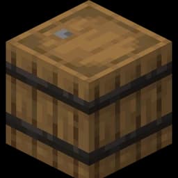A Minecraft barrel
